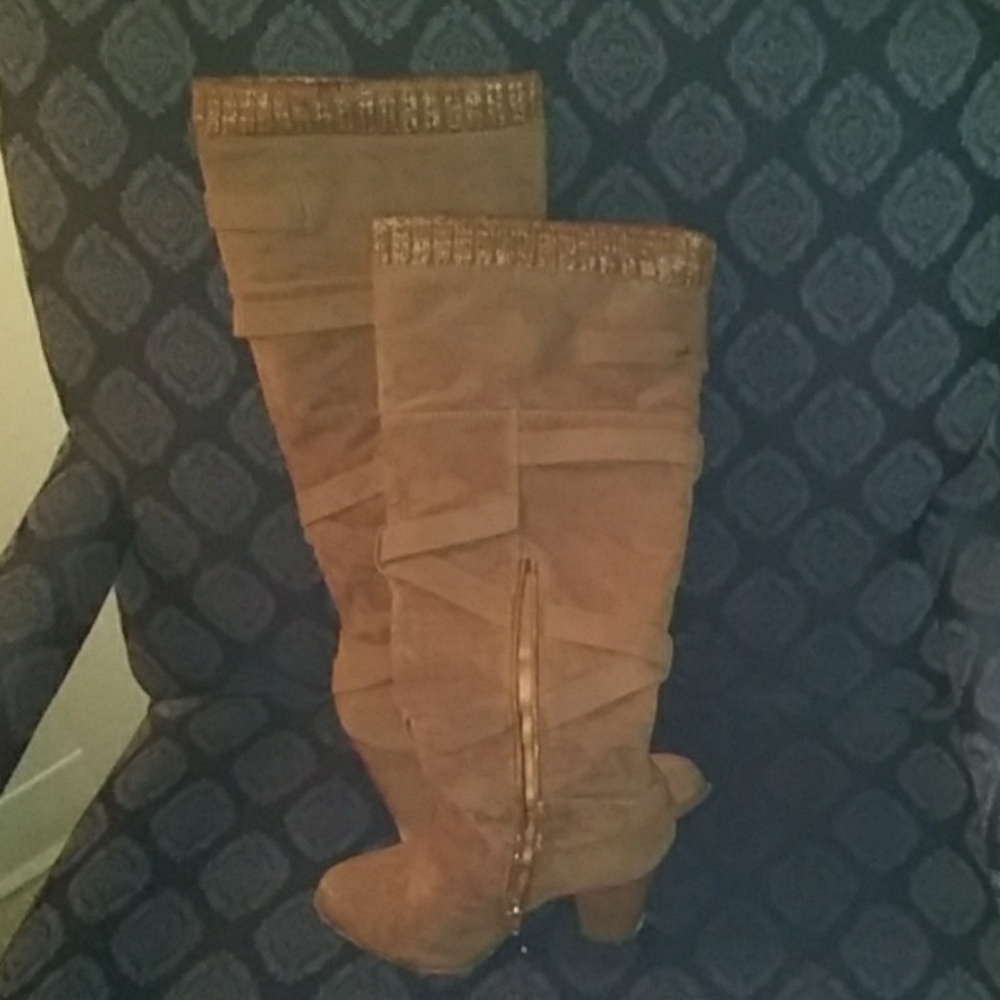 Brown Suede Boots